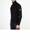 Wappen Patch Wool Turtleneck Black - STONE ISLAND - BALAAN 5