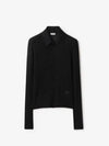 Equestrian Knight Rib Knit Shirt Black - BURBERRY - BALAAN 2