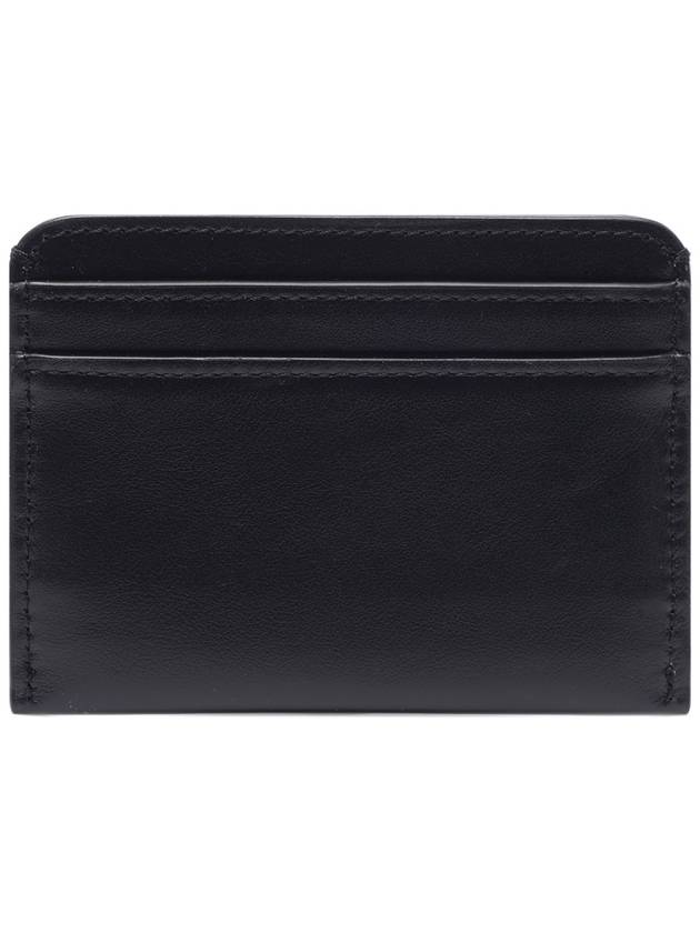 Sense Embroidered Logo Calfskin Card Wallet Black - CHLOE - BALAAN 5