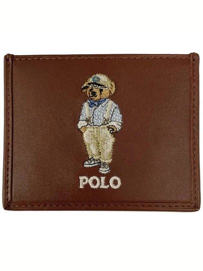 Logo embroidered leather card holder 405952097001 - POLO RALPH LAUREN - BALAAN 2