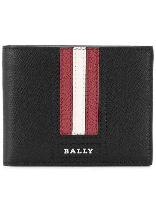 Men's Tevye Leather Half Wallet Black - BALLY - BALAAN 2