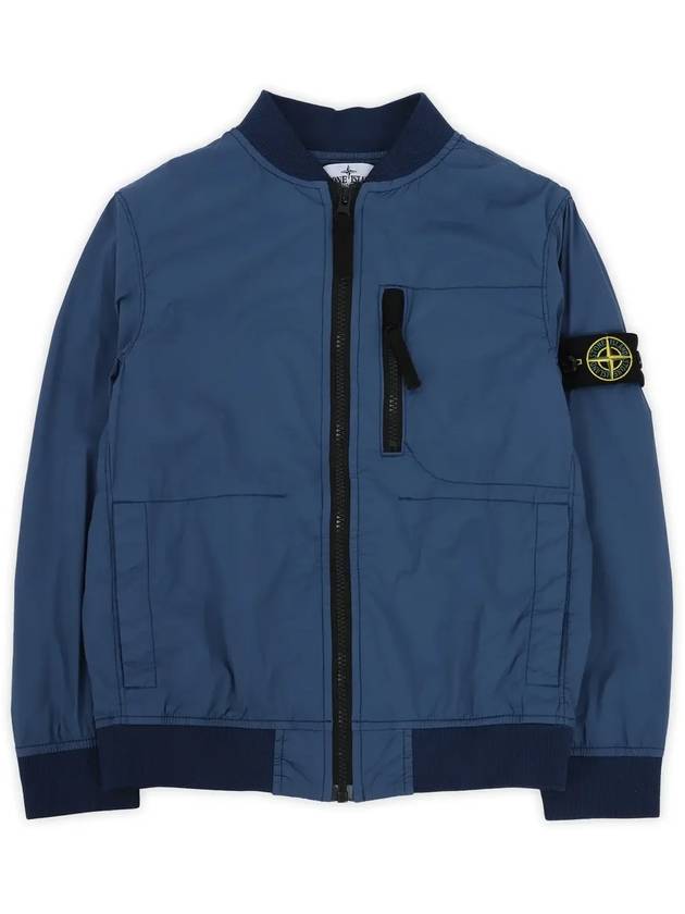 Kids Wappen Patch Bomber Jacket Dark Blue - STONE ISLAND - BALAAN 4