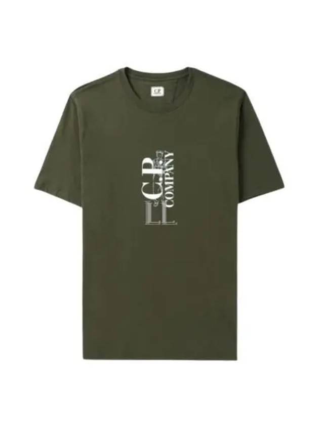 30/1 Jersey British Sailor Short Sleeve T-Shirt Green - CP COMPANY - BALAAN 2