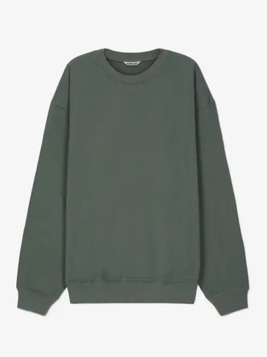 Super High Gaze Sweatshirt Dusty Green A24SP01HUDUSTYGREEN - AURALEE - BALAAN 1