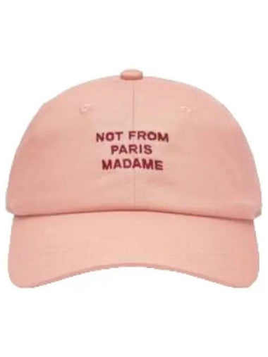 Drold Monsieur La Casket Slogan Pink Cap Hat - DROLE DE MONSIEUR - BALAAN 1