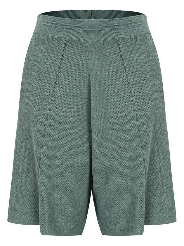 Banding Knit Shorts Slate Green - CALLAITE - BALAAN 1