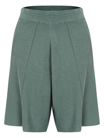 Banding Knit Shorts Slate Green - CALLAITE - BALAAN 1