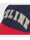 Cotton College Ball Cap Navy Red - CELINE - BALAAN 5