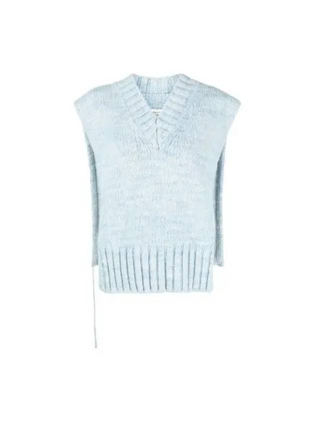 Botanical Dye Knit Vest Pale Blue - MAISON MARGIELA - BALAAN 2