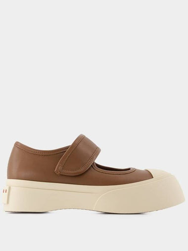 Mary Jane Sneakers - Marni - Leather - Brown - MARNI - BALAAN 1