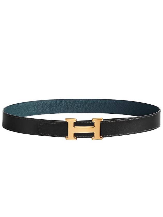 H Belt Glossy Gold Buckle Reversible Leather Strap 32mm 100 H064544CC06 - HERMES - BALAAN 1