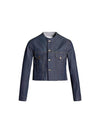 collarless denim jacket navy - MAISON MARGIELA - BALAAN 1