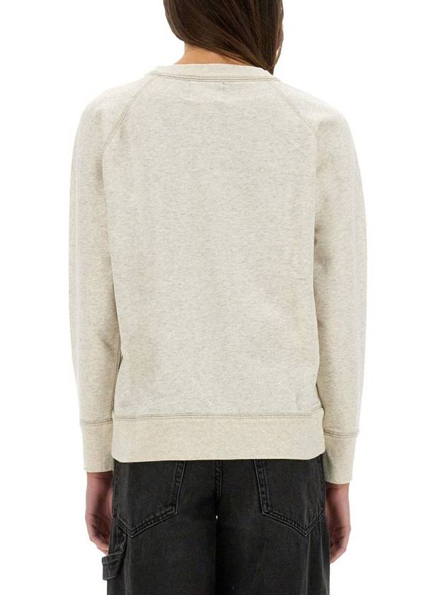 Millyny Logo Cotton Sweatshirt Ecru - ISABEL MARANT ETOILE - BALAAN 4