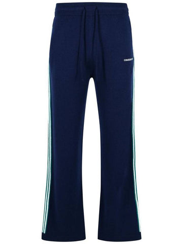 Casablanca Navy Merino Wool Joggers - CASABLANCA - BALAAN 1