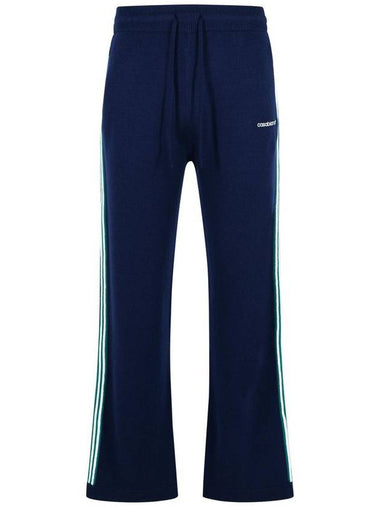 Casablanca Navy Merino Wool Joggers - CASABLANCA - BALAAN 1