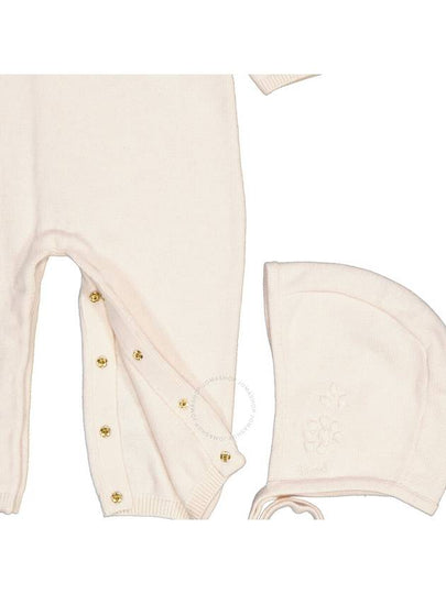 Chloe Floral-Embroidered Knitted Babygrow Set, Size 9M - CHLOE - BALAAN 2