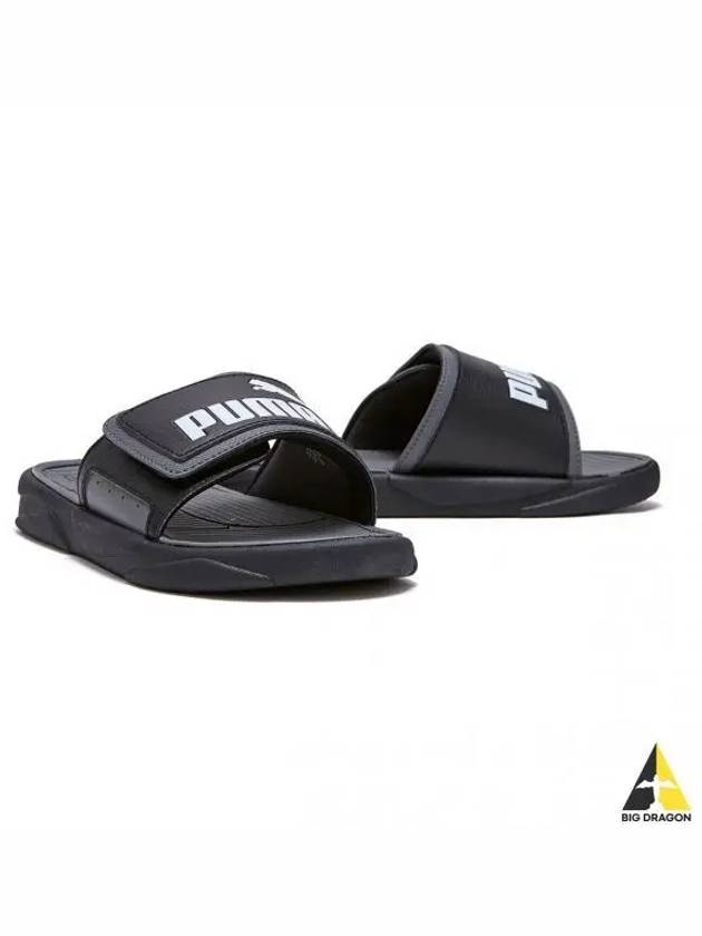 Royal Cat Comfort Velcro Slippers Black - PUMA - BALAAN 2