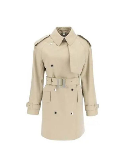 Women's Tri-layer Gabardine Trench Coat Honey - BURBERRY - BALAAN 2