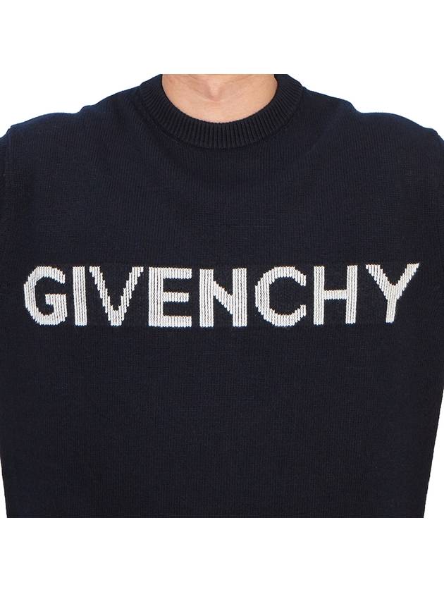 Sweater BM90QP4YH4 409 NAVY RED - GIVENCHY - BALAAN 7