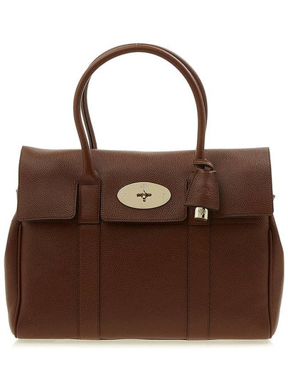 Bayswater Grain Small Classic Leather Tote Bag Brown - MULBERRY - BALAAN 2