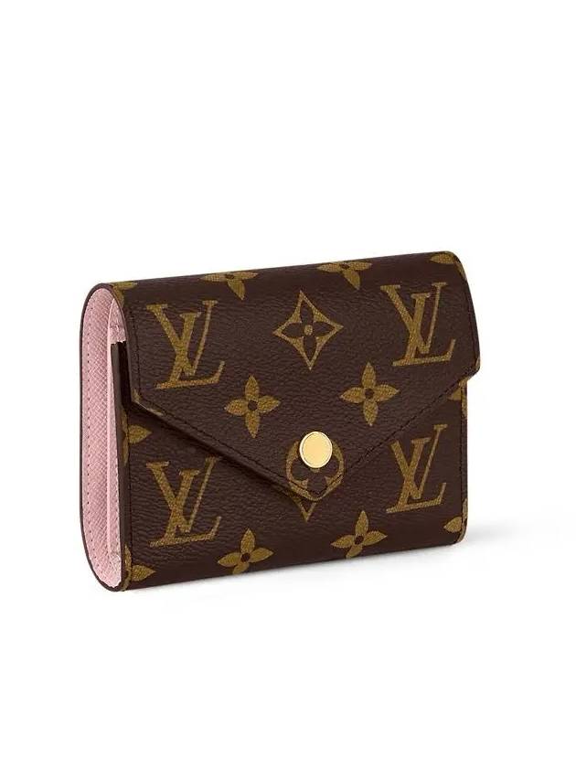 Victorine Monogram Half Half Wallet Rose Ballerine - LOUIS VUITTON - BALAAN 3