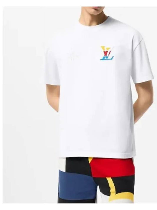 Miracle Graphic Cotton Short Sleeve White T Shirt 1AFVUW - LOUIS VUITTON - BALAAN 2