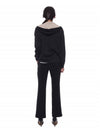 Women's Monilli French Terry Zip-Up Hoodie Black - BRUNELLO CUCINELLI - BALAAN 6