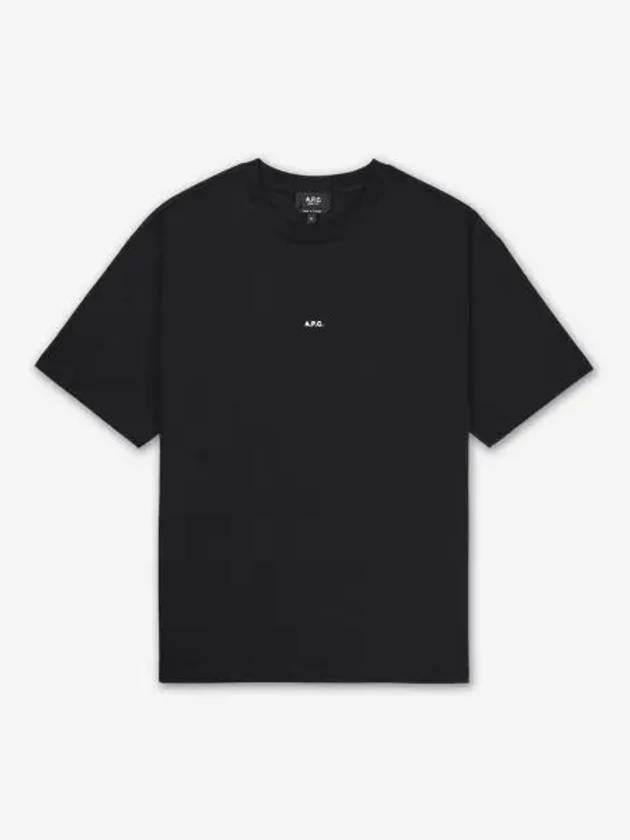 Micro Logo Short Sleeve T-Shirt Black - A.P.C. - BALAAN 2