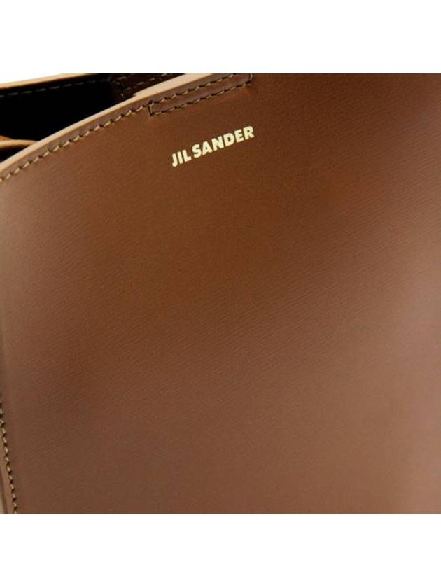 Tangle Smooth Leather Small Cross Bag Brown - JIL SANDER - BALAAN 5