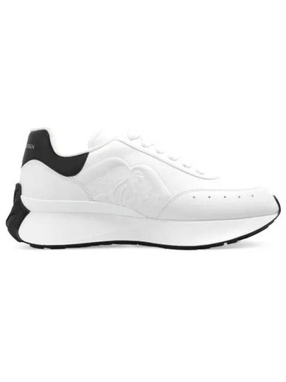 Sprint Runner Black Tab Low Top Sneakers White - ALEXANDER MCQUEEN - BALAAN 2