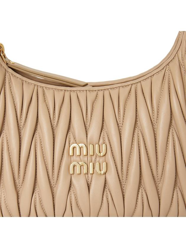 Wander Materasse Nappa Leather Shoulder Bag Sand Beige - MIU MIU - BALAAN 9