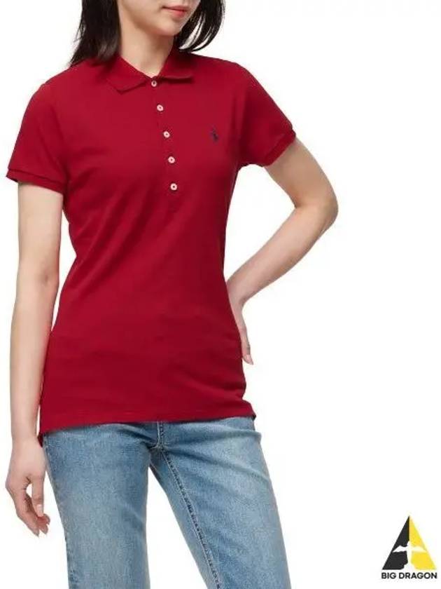 W slim fit mesh polo red - POLO RALPH LAUREN - BALAAN 1