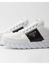 Padded Nappa Leather Low Top Sneakers White - PRADA - BALAAN 7