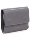 Celine 10B573BEL Gray Grain Calfskin 3 Stage Tri Fold Small Bicycle Wallet - CELINE - BALAAN 3