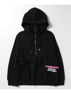 Dsquared Black Double Neck Anorak Half Zip Up Hooded Sweatshirt S72GU0400 - DSQUARED2 - BALAAN 5