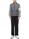 RWB Tab Zip-Up Pocket Vest Dick Grey - THOM BROWNE - BALAAN 4