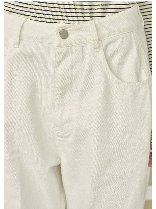 Brilliant Classic Denim Pants Ivory - MICANE - BALAAN 6