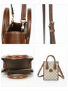 Mini Tote Bag with Interlocking G Beige Ebony Brown - GUCCI - BALAAN 5