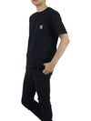 Pocket Short Sleeve T-Shirt Black - CARHARTT WIP - BALAAN 5