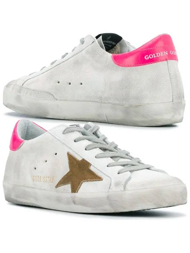 Pink Tab Low Top Sneakers White - GOLDEN GOOSE - BALAAN 2