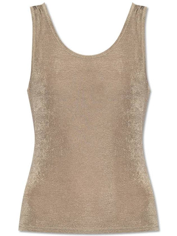 Ami Alexandre Mattiussi Tank Top, Women's, Beige - AMI - BALAAN 1