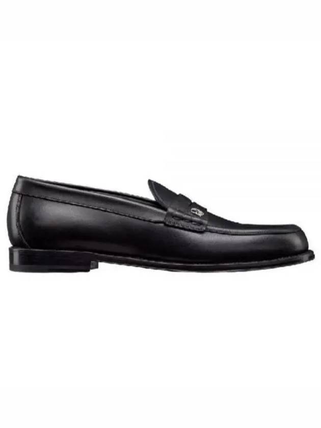 Granville Oblique Leather Loafer Black - DIOR - BALAAN 2