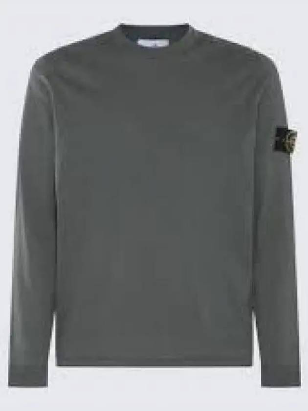 Raw Hand Cotton Crewneck Knit Top Dark Green - STONE ISLAND - BALAAN 2