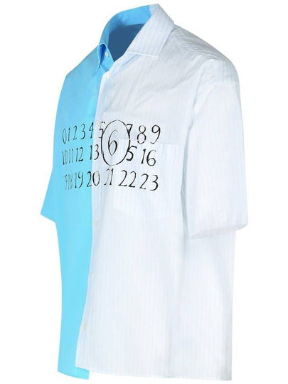 Mm6 Maison Margiela Light Blue Cotton Shirt - MAISON MARGIELA - BALAAN 2