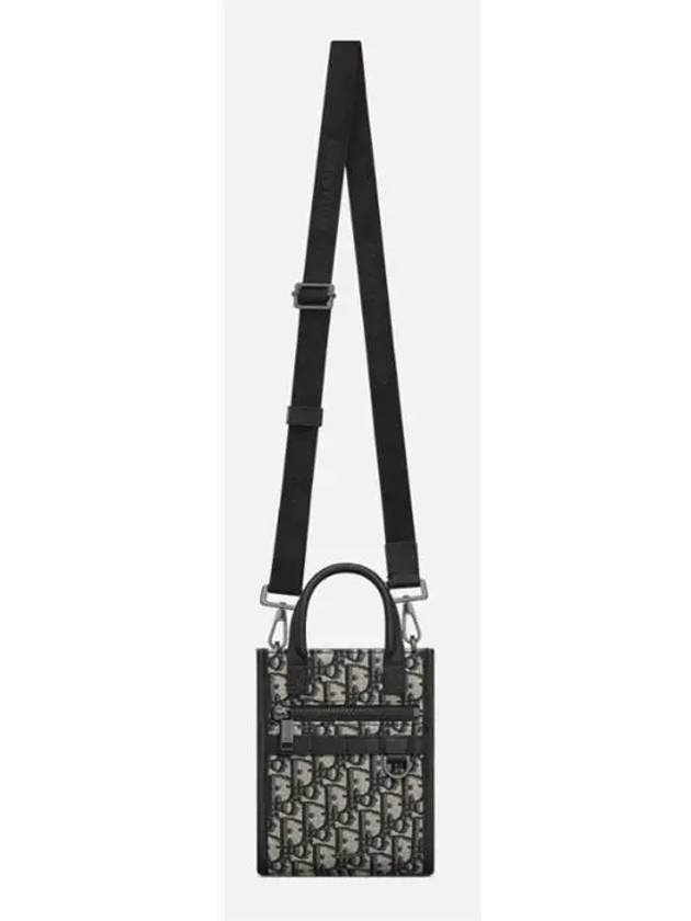 Safari North South Oblique Jacquard Tote Bag Black - DIOR - BALAAN 5