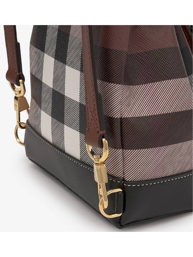 Check Mini Backpack Dark Brown - BURBERRY - BALAAN 7