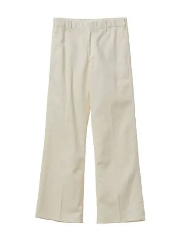 Super wide cut trouser pants ivory slacks suit - RE/DONE - BALAAN 1