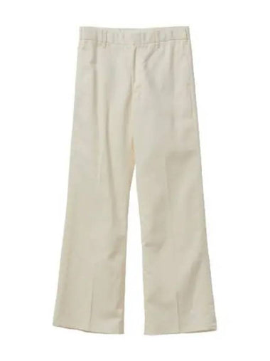 Super wide cut trouser pants ivory - RE/DONE - BALAAN 1