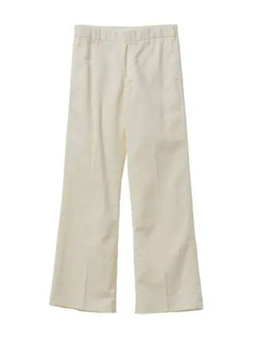 Super wide cut trouser pants ivory slacks suit - RE/DONE - BALAAN 1