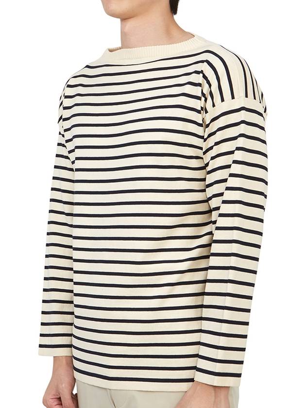 Boatman Striped Knit Top Blue Ivory - ANDERSEN-ANDERSEN - BALAAN 3